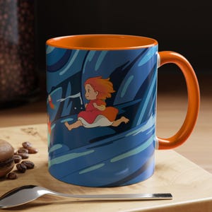 もののけ姫マグカップ：ジブリアニメファンアート陶器コーヒーカップ