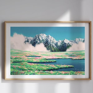 Howl&#39;s Moving Castle Wall Art | Studio Ghibli inspired Printable | Digital Download Decor