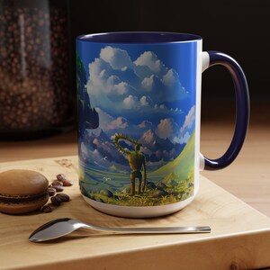 Tazza "Il castello nel cielo": tazza da caffè in ceramica ispirata all'anime Ghibli. immagine 9