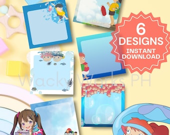 Ponyo Notizblock: Studio Ghibli inspirierter Notizblock (PNG & PDF)
