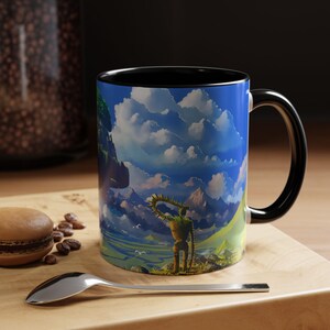 Tazza "Il castello nel cielo": tazza da caffè in ceramica ispirata all'anime Ghibli. immagine 2
