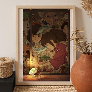Spirited Away Poster | Studio Ghibli Printable Wall Art | High-Resolution Digital Download | Anime Home Decor | Instant Download