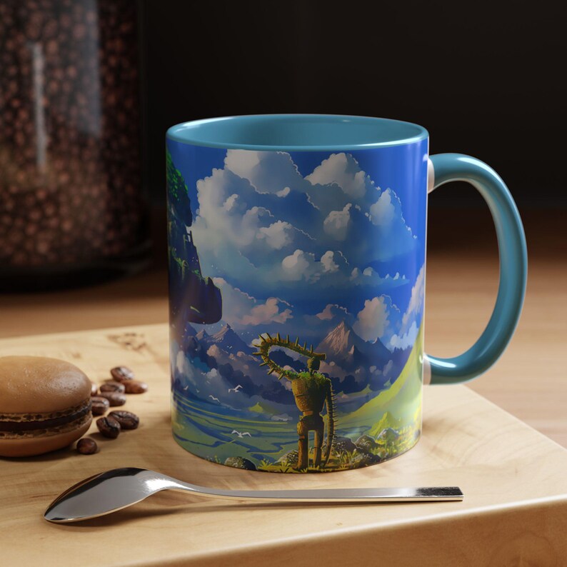 Tazza "Il castello nel cielo": tazza da caffè in ceramica ispirata all'anime Ghibli. immagine 1