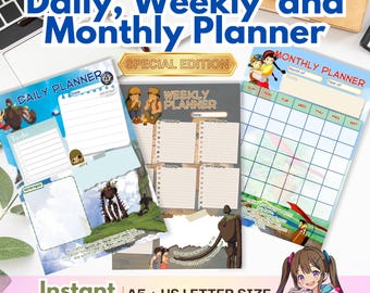 Castle in the Sky Digital Planner | Fantasy Aesthetic Daily Weekly Monthly PDF | Studio Ghibli Inspired Planner | Instant Download