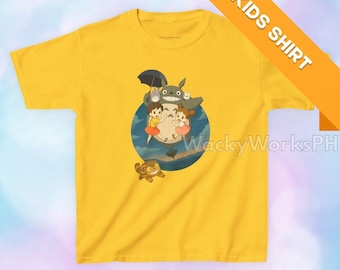 My Neighbor Totoro Kids T-Shirt | Cute Anime Shirt | Studio Ghibli Fan Gift | Japanese Cartoon Tee | Soft Cotton Boys Girls Top