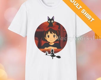 Camiseta Kikis Delivery | Camiseta inspirada no Studio Ghibli | Camiseta com arte original de anime