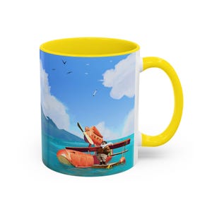 Porco Rosso Inspired Mug | Ghibli Anime Ceramic Cup | Studio Fan Art Coffee Mug | Dishwasher & Microwave Safe image 16
