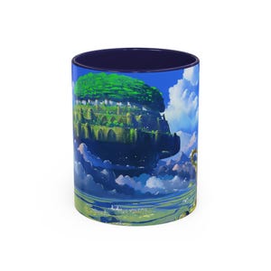 Tazza "Il castello nel cielo": tazza da caffè in ceramica ispirata all'anime Ghibli. immagine 6