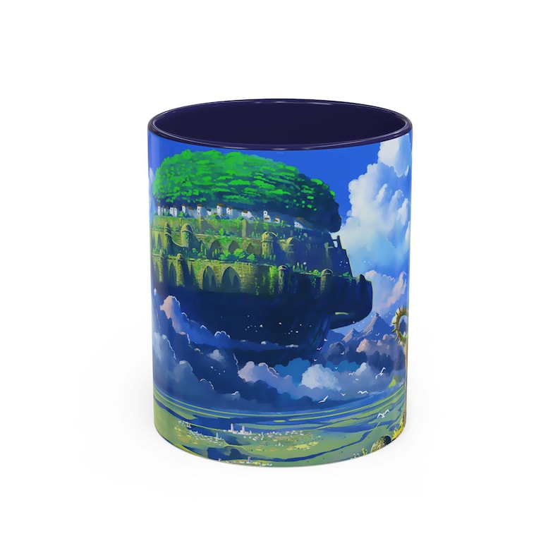Tazza "Il castello nel cielo": tazza da caffè in ceramica ispirata all'anime Ghibli. immagine 6