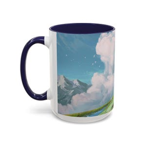 Howl och Sofie-mugg | Howls rörliga slott keramikmugg | Ghibli Anime fanart keramikkaffekopp bild 7