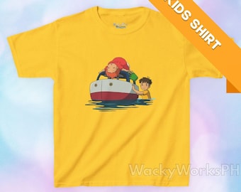 Kawaii Ponyo Kids T-Shirt: Studio Ghibli Anime Graphic Tee