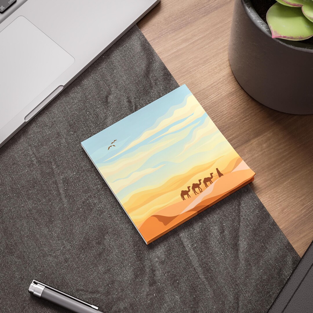 Desert Camel Scene Post-it® Sticky Note Pads - Etsy