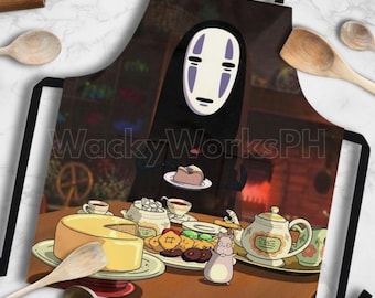 Delantal para la hora del té estilo Ghibli: cocina de anime caprichosa, repostería cottagecore