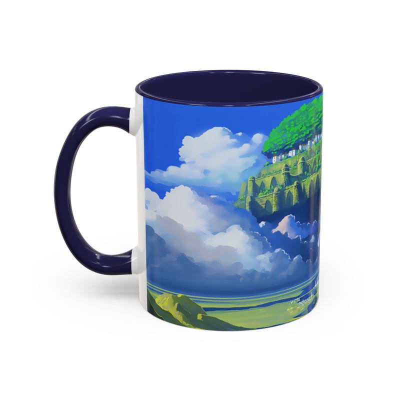 Tazza "Il castello nel cielo": tazza da caffè in ceramica ispirata all'anime Ghibli. immagine 7