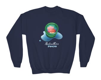 Ponyo Crewneck Sweatshirt | Youth Studio Ghibli Anime Pullover