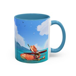 Porco Rosso Inspired Mug | Ghibli Anime Ceramic Cup | Studio Fan Art Coffee Mug | Dishwasher & Microwave Safe image 12