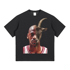 Michael Jordan GOAT Face Morph T-Shirt, Greatest of All Time Graphic Tee, Sports Legend Streetwear, Jordan Inspired Art Shirt