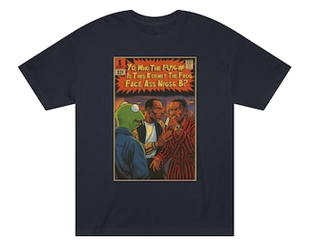 Paid in Full Kermet the Frog Face Mashup, Comic Tee, 90s Hip-Hop T-Shirt, Retro Graphic Tee, Unisex, Comic Lovers, Streetwear Style, Camron