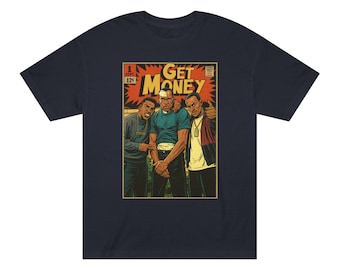 Paid in Full Inspired, Get Money Comic Tee, 90s Hip-Hop T-Shirt, Retro Graphic Tee, Unisex Casual Top, Comic Lovers, Streetwear Style