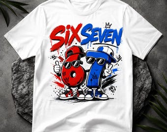 Six Seven 67 PNG | 67 Meme Sublimationsdesign | Digitaler Download