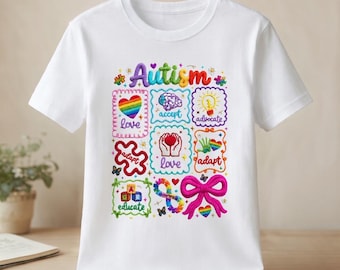 Autismus Bewusstsein PNG, Love Akzeptieren Fürsprecher Design, Neurodivergente Band Sublimationsdatei