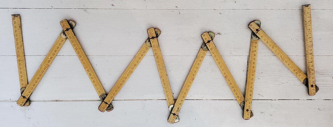 Vintage 1960's French Folding 2m Ruler Measure Funky Craft Tool - Etsy