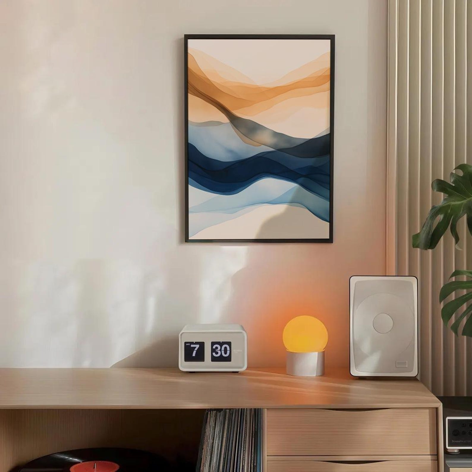 Abstract Watercolor Poster, Modern Minimal Art Print, Neutral Tones ...