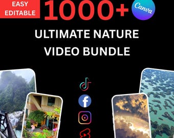 1000+ AI Nature Reels: TikTok, Reels, Shorts Templates (Digital Download)