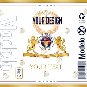 20oz tumbler modelo beer  template wrap design