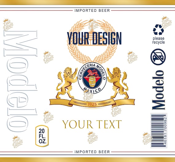 20oz tumbler modelo beer  template wrap design
