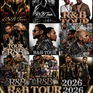 Chris Brown & Usher Tour 2026: 40 Premium-PNG-Bilder