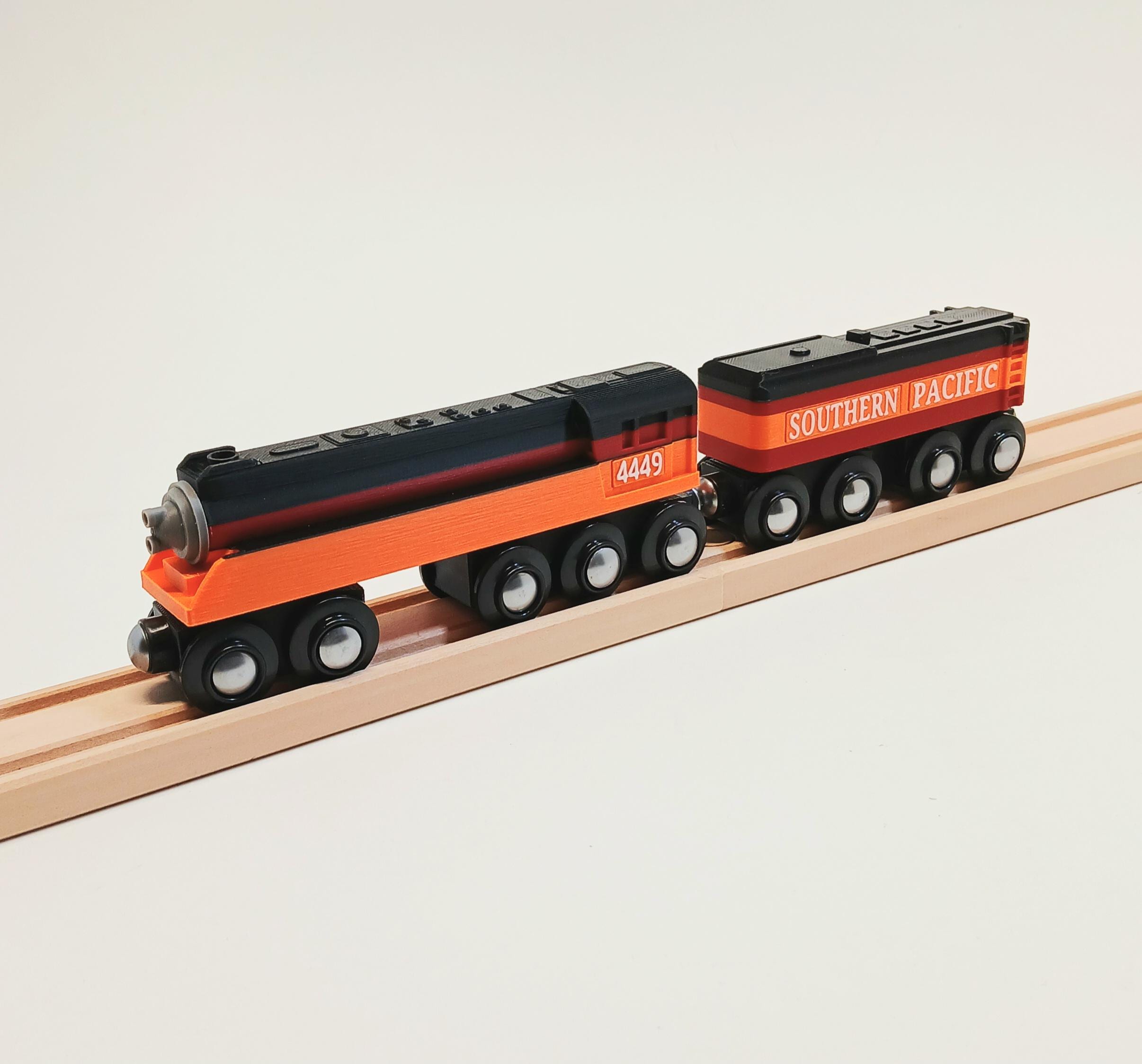 3D Printed Southern Pacific 4449 Locomotive and Tender. - Etsy