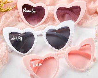Hens Party Heart Sunglasses | Bachelorette Party Decoration, Bridesmaid Gift + Bridal Shower Supplies, Bride to Be, Bridesmaid Proposal