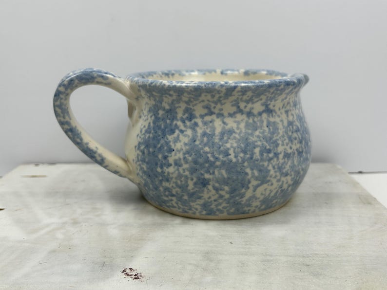 Vintage Chipman Spongeware Pitcher