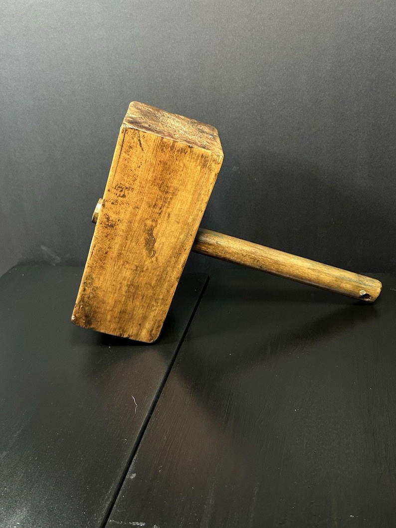 Antique Wooden Carpenter's Mallet