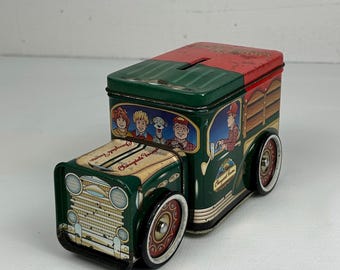 Vintage Cherrydale Farms Tin Truck Bank | Retro Advertising Collectible