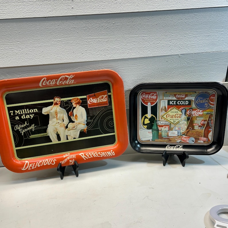 Vintage Coca-Cola Serving Tray Lot