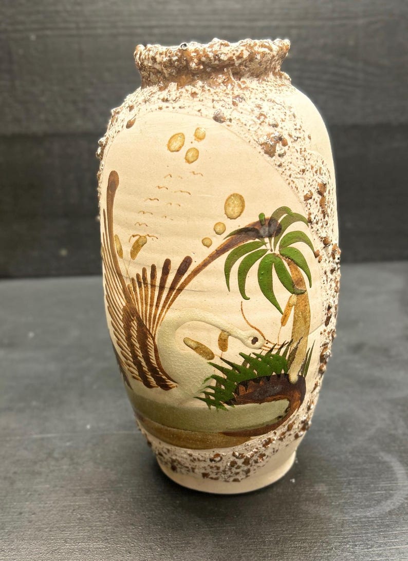 Vintage MORA Spanish Pottery Vase