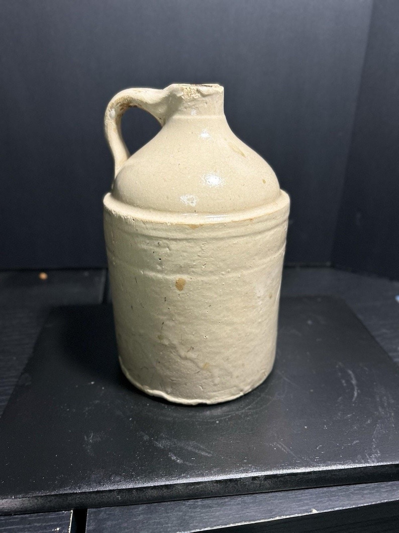 Antique Half-Gallon Stoneware Whiskey Jug