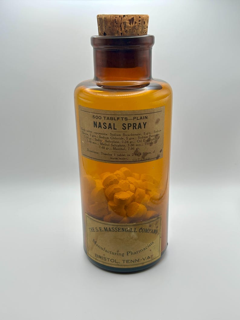 Antique S.E. Massengill Apothecary Bottle