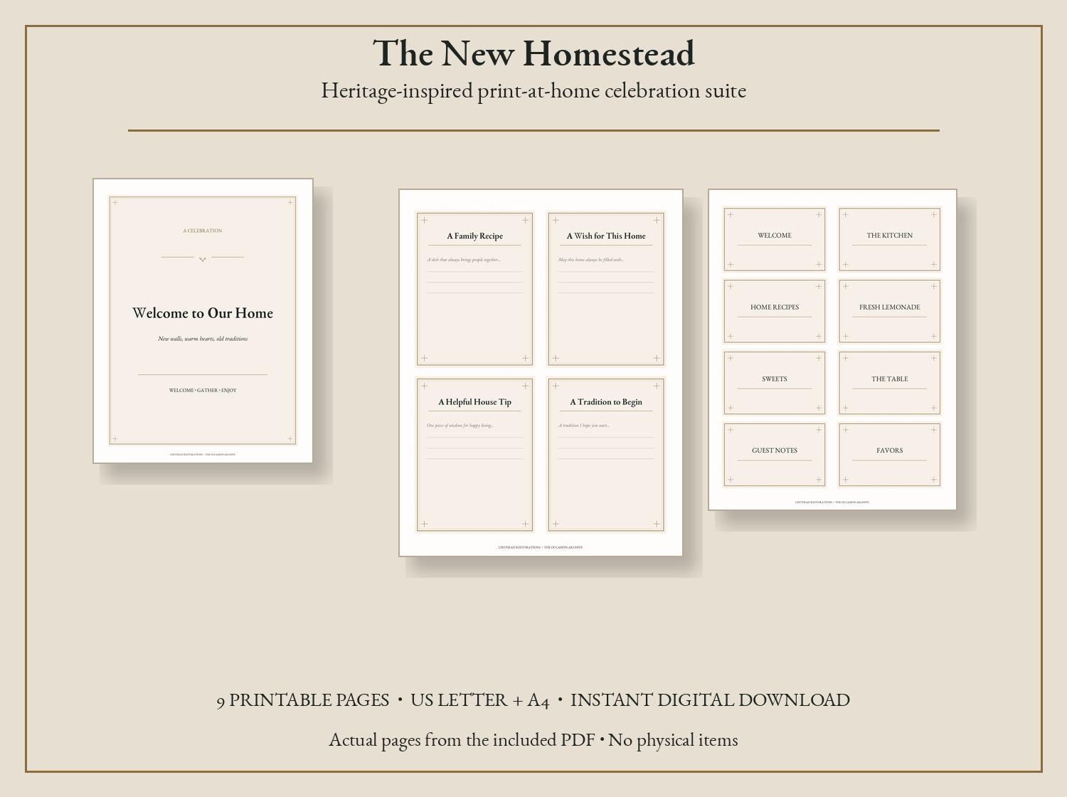 The New Homestead Printable Party Kit — photograph 1