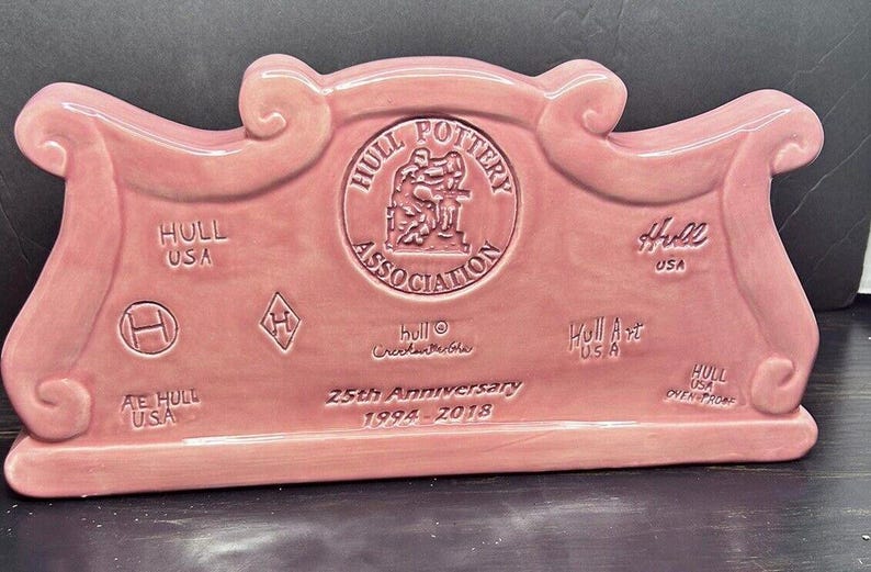 Hull Pottery 25th Anniversary Plaque