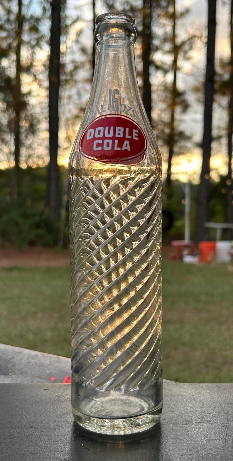 Vintage Double Cola ACL Soda Bottle 16oz
