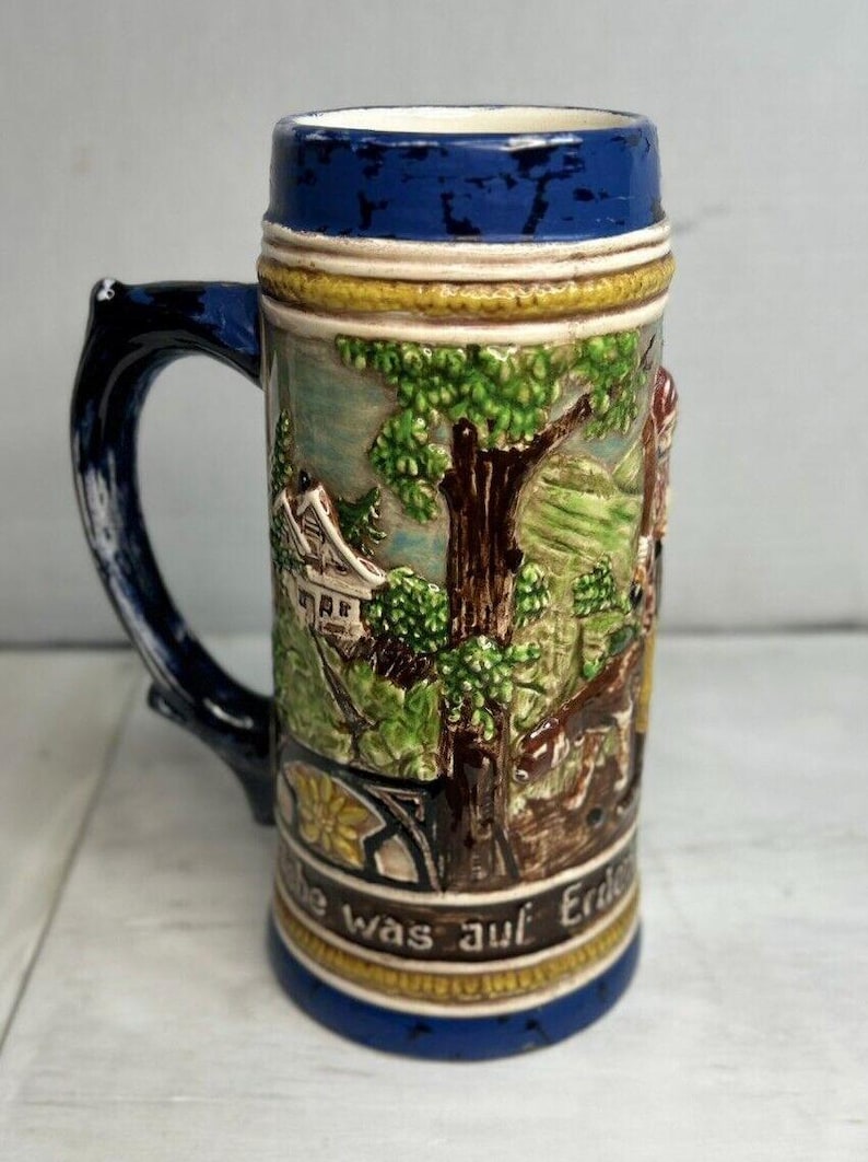 Vintage Holland Mold Stoneware Beer Stein