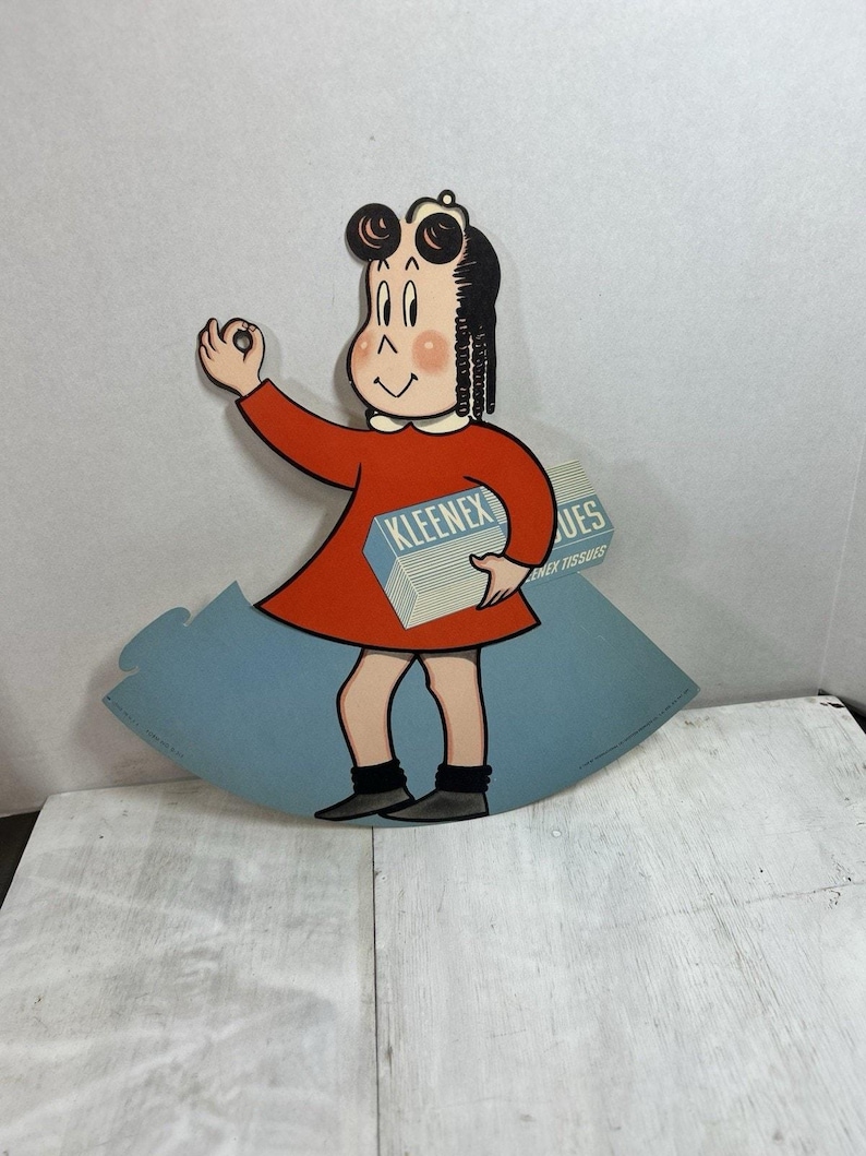 Vintage 1949 Little Lulu Kleenex Advertising Display