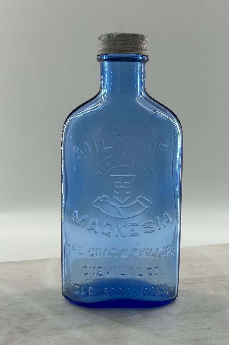Chas H Phillips Milk of Magnesia Bottle