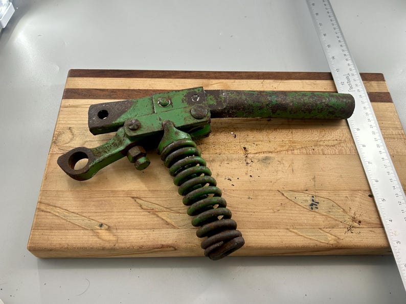 Vintage John Deere Sickle Bar Mower Breakaway Safety Release Latch Spring Assembly Original JD Antique Tractor Farm Implement Part