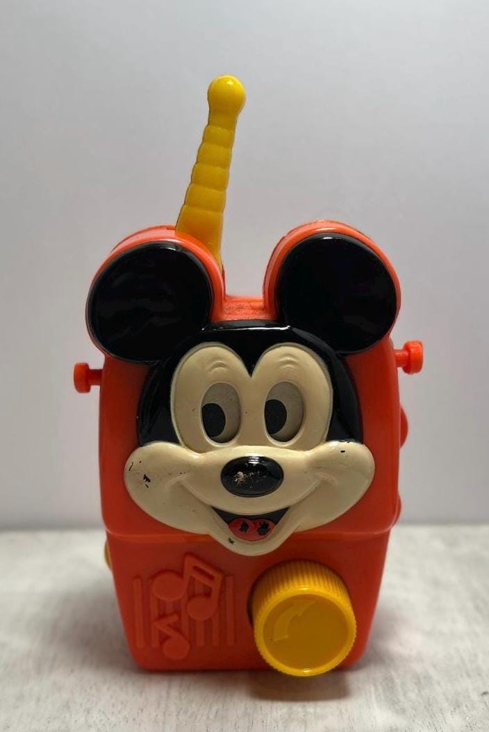 Mickey Mouse Vintage Radio - Etsy