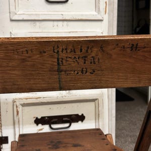 Vintage Solid Oak Folding Chair Vintage Wooden Slat Seat Rustic Farmhouse Primitive Decor Compact Collapsible Wood Chair zdjęcie 10