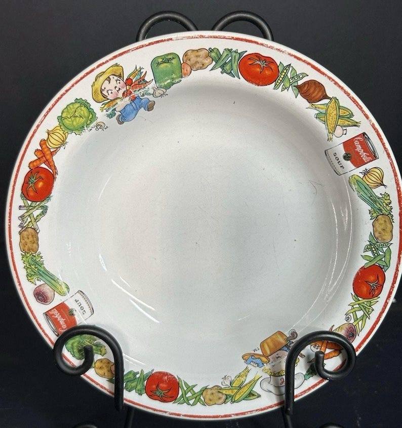 Vintage Campbell's Soup Bowl